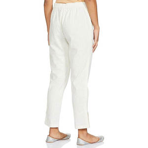 Pantalons pour femmes en toile avec logo personnalisé, taille mi-haute élastique, devant plat, nouvelle arrivée, taille plus, pantalons de survêtement, prix raisonnable - Product Image 3