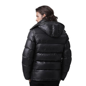 Meilleure qualité veste bouffante personnalisée hommes mode promotionnelle manteau d'hiver brillant toile tissu respirant réversible nouveau décontracté - Product Image 6