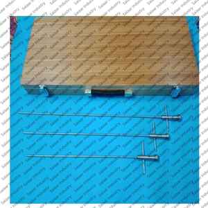 Ensemble de 3 instruments de neurochirurgie de haute qualité, en acier inoxydable allemand, certifiés CE ISO, manuels - Product Image 3