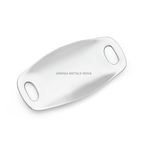 Plateau de service abstrait argenté chic moderne La conception fluide pour afficher les collations améliore les paramètres de la table - Product Image 2