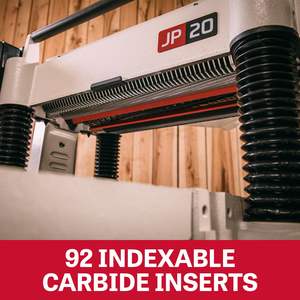 Raboteuse industrielle de 20 pouces avec tête de coupe hélicoïdale 5 HP 230V 1Ph Garantie de 5 ans - Product Image 5