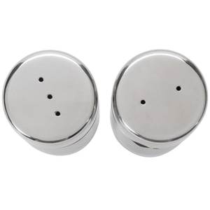 Juego de Salero y pimentero redondo de Metal de acero inoxidable con logotipo personalizado para cocina, restaurante, Hotel, Catering, uso a granel, venta al por mayor - Product Image 2