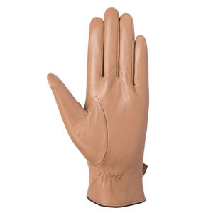 Vente en gros de gants en cuir 2025 pour femmes, gants de conduite chauds doublés de fourrure, écran tactile, gants de voyage en plein air - Product Image 3
