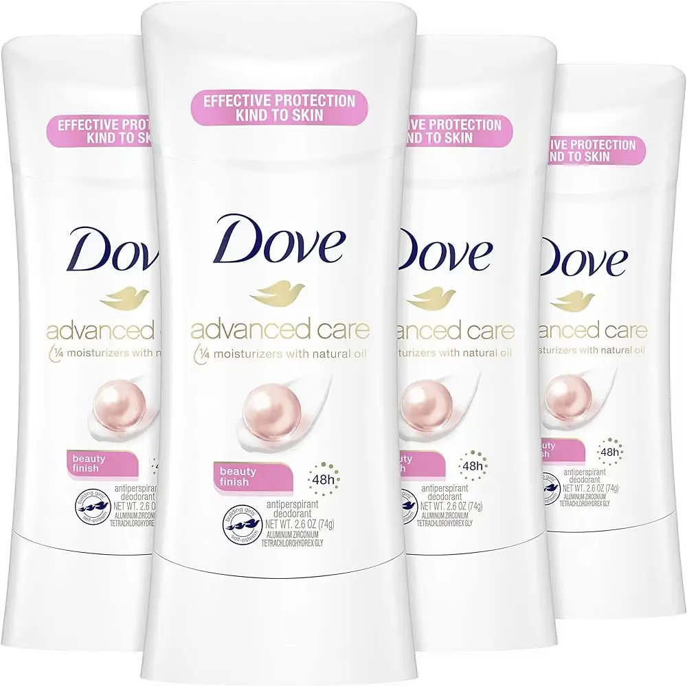 Originele Dove- Anti-Transpirant Deodorant Stick Beauty Finish 4 Tellen Voor Vrouwen Voor 48 Uur Bescherming En Zacht En Comfortabel U