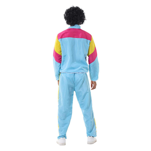 Custom Retro <b>80s</b> 90s Men Heavyweight Solid Tracksuit Windbreaker <b>Jacket</b> Jogger Pants Trackstar OEM Private Label - Product Image 5