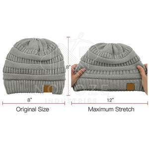 Nouveau hiver tête vêtements haute qualité laine tricot personnalisé Street Wear Jacquard Beanie chapeaux pour unisexe - Product Image 6
