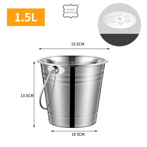 ถังน้ำแข็งสแตนเลสและอ่างเครื่องดื่มโลหะสำหรับงานเลี้ยง - Product Image 2