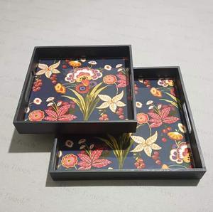 Plateau de service en bois à deux niveaux pour fête de mariage, décoration de table et service de restauration Excellent rapport qualité-prix - Product Image 4