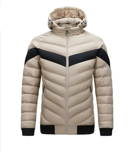 Venta al por mayor personalizado hombres Puffer chaquetas acolchado abrigo de invierno cálido a prueba de viento ligero Streetwear OEM ODM - Product Image 3