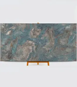Meistverkaufte Quarz-Granit-Designs 1.200 × 2.400 9 mm italienische Wand- und Boden-Rutschfeste Wandpaneele 3d Flexibile Fliesen für Fernsehwandgerät