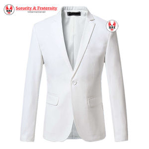 เสื้อเบลเซอร์ปักตัวอักษรกรีกสำหรับผู้หญิงของชมรมเดลต้า ซิกมา |   เสื้อเบลเซอร์ผ้าโพลีเอสเตอร์ผสมคอตตอนปักลายสำหรับสตรีแบบสั่งทำพิเศษ - Product Image 3