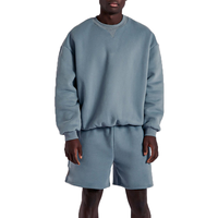 Ensemble 2 pièces long pour femme, automne, extérieur, molleton mi-lourd, sweat-shirts et shorts en French Terry, motif uni, écologique, séchage rapide