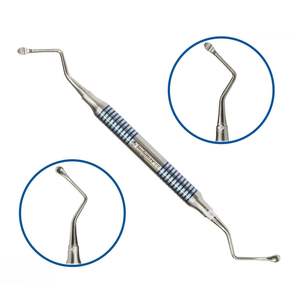 Lucas Premium Kit de chirurgie dentaire manuelle Ensemble de curettes en acier inoxydable pour la chirurgie buccale Instrument approuvé CE - Product Image 5