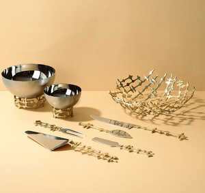 Nut <b>Bowl</b> Large Selling Steel Fruit Serving <b>Bowl</b> Dinner Table Decor Server <b>Bowl</b> Matted Brass Base Round Shape Metal <b>Bowl</b> - Product Image 6