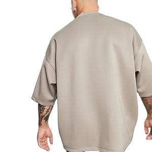Camisetas Extra Grandes de Buena Calidad para Hombre, 240 g/m², 100 % Algodón Jersey, Lisas, para Verano, con Hombros Caídos - Product Image 2