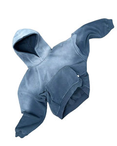 Sudadera con capucha suelta hecha a medida de calidad Premium para parejas tendencia de moda pulóver sudaderas con capucha mezcladas de algodón - Product Image 2