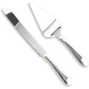 Elegante Juego de Cuchillo y Servidor para Pastel de Acero Inoxidable de Diseño Premium para Bodas, Aniversarios y Momentos Festivos de Postre - Product Image 6
