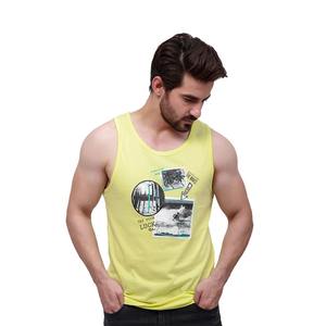 Camiseta sin mangas de algodón XL 100% para hombre, chaleco informal de culturismo de verano transpirable de alta calidad, tejido de punto gráfico personalizado, servicio OEM - Product Image 3