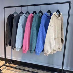 2024 OEM pull sweats lavage à l'acide Hip Hop sweats à capuche Streetwear vêtements pour hommes conception personnalisée coton respirant hiver sweats à capuche - Product Image 6