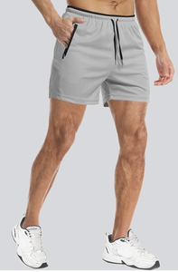 Shorts en maille pour hommes, usine directe, séchage rapide, respirant, vêtements de sport actifs, nylon, polyester, entraînement sportif, salle de sport - Product Image 3