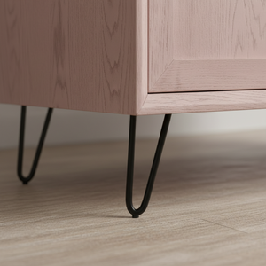 Mueble de Salón Moderno, Ecológico y Duradero, de 2 Puertas, Color Rosa Empolvado - Product Image 6