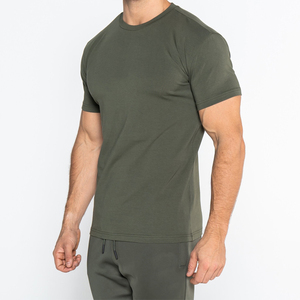 Venta al por mayor de camisetas 100% algodón personalizadas para hombre, camisetas ajustadas de secado rápido informales de estilo moderno con estampado de letras únicas y serigrafía - Product Image 3