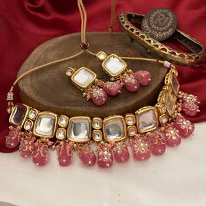 Top Quality <b>Kundan</b> Jewellery Set Necklace Set Weddings Parties Necklace Earrings Backside Meenakari <b>Jewelry</b> Bridal Wear Gifts - Product Image 1