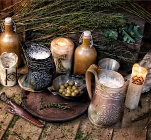 Tazas de Cerveza Vikingas Mágicas Hechas a Mano, Regalo de Aniversario, Regalo para Esposo, Regalo para Parejas, Regalos de Navidad - Product Image 1