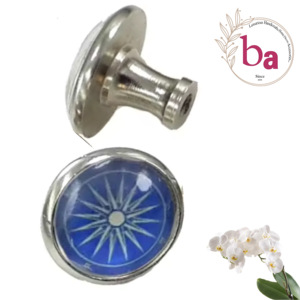 Couvercle en verre cristal en métal Compas à motifs pour extérieur chambre à coucher Villa maison bureau meubles-pour cuisine porte tiroir tirer la poignée - Product Image 1