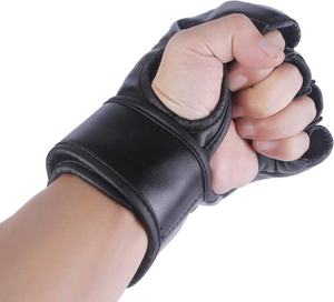 ถุงมือฝึก MMA หนังวัวขนาด6ออนซ์8ออนซ์มีลายพิมพ์โลโก้ส่วนตัว - Product Image 4