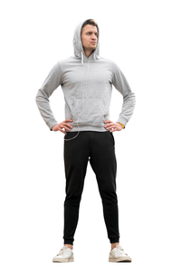 Chándal Deportivo con Capucha para Hombre, Personalizado, 100% Algodón, Transpirable, Ligero, Informal, para Adultos - Product Image 5