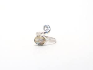 Multi <b>Fire</b> Labradorite Gemstone Rings Beautiful 925 Sterling Silver Jewelry Handmade Spiral Design Labradorite Rings for Women - Product Image 4