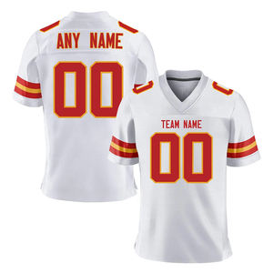 Wholesale Custom Logo Streetwear Crop American Football Shirt Breathable Mesh Football Jersey - Product Image 2