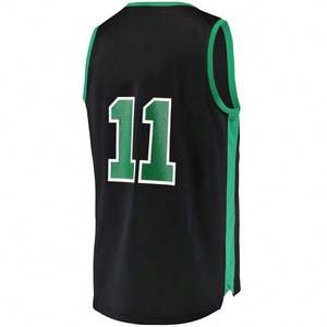 Ventes en gros de maillots de basket-ball personnalisés de haute qualité 100% polyester respirant pour adultes, hommes, style rétro, avec tissu en maille - Product Image 3