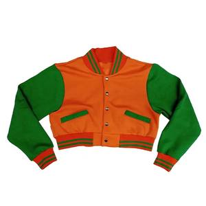 Chaqueta Universitaria Personalizada de Alta Calidad con Cuerpo de Lona, Chaqueta de Mujer Transpirable de Punto - Product Image 6