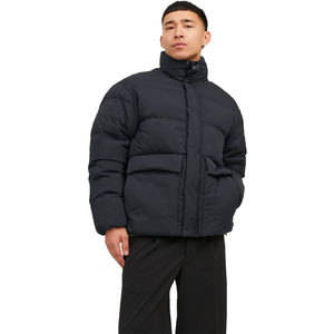 Vestes matelassées pour hommes veste matelassée légère à capuche en polyester avec logo personnalisé vente en gros veste matelassée à bulles manteau personnalisé pour hommes - Product Image 6