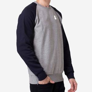 Blanc nouvelle mode hommes col rond pull 100% coton respirant poids lourd tricoté tissu surdimensionné décontracté Vintage impression - Product Image 3