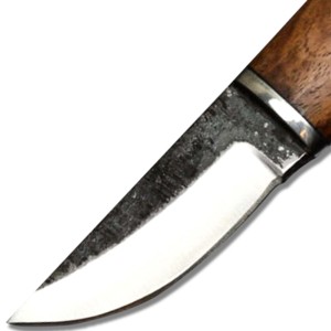 6 "fabriqué en usine en gros OEM pas cher à bas prix fait à la main en acier au carbone utilisation de la cuisine pleine soie manche en bois de noyer couteau Skinner - Product Image 3