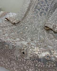 Stylish Women's Acrylic <b>Gota</b> Work Salwar Kameez with Handmade Sequins Embroidery for Party Gatherings - Product Image 1