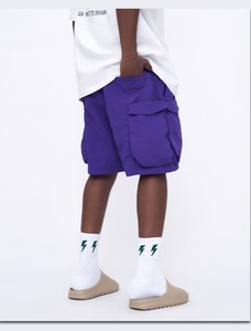 2024 nouveau concepteur de luxe américain poche ample en plein air Cargo printemps été course hommes 100% coton Shorts décontracté - Product Image 5