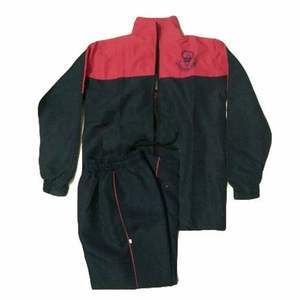 Survêtement de sport respirant et coupe-vent pour garçons, avec col montant zippé, à capuche, logo, grande taille, collection automne - Product Image 1