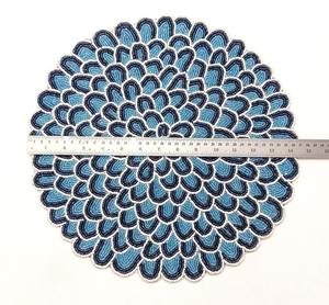 Juego de 4 Posavasos Bordados con Cuentas de Hongo, Posavasos de Alta Calidad Hechos a Mano para Decoración de Mesa de Comedor - Product Image 2