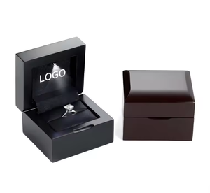 Economy Luxury Recycled Materials Paper Jewelry Boxes Brown Ring & <b>Couple</b> Ring Bangle Box for Watch Jewelry Packaging Wholesale - Product Image 6