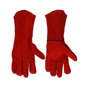 Guantes de Seguridad para Soldadura de Cuero Vacuno Ignífugo para Hombre con Cierre de Tirón, Empaque Personalizado, Venta al Por Mayor 2026 - Product Image 3