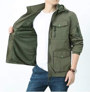 El más vendido al aire libre cortavientos impermeable correr ropa de entrenamiento personalizado hombres chaqueta cortavientos - Product Image 3