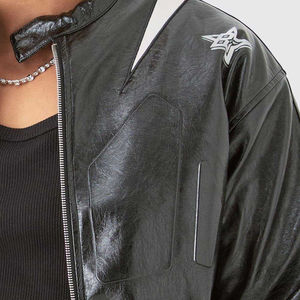 Chaqueta de Invierno de Cuero Genuino para Hombre, Cuello Alto, Estilo 2025, Impermeable y Resistente al Viento, de Alta Calidad y Personalizable - Product Image 6