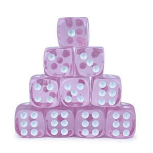 <b>Entertainment</b> games transparent colorful Acrylic Rounded Dice - Product Image 4