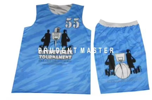 Ensemble de vêtements de sport de basket-ball en polyester personnalisable Uniformes réversibles à séchage rapide-Maillot et short avec nom d'équipe - Product Image 5