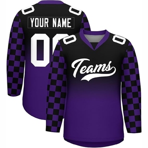 เสื้อเจอร์ซีย์ฮ็อกกี้น้ำแข็งออกแบบโลโก้ได้ตามต้องการ - Product Image 6