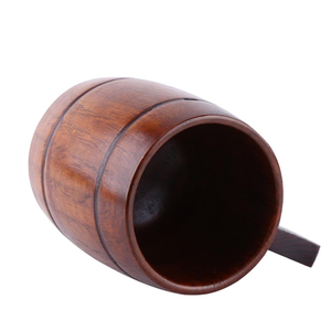 Taza de café de madera natural India - Product Image 2